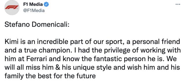 开云APP下载-莱库宁宣布退役 F1主席、车队领队和队友送上祝福